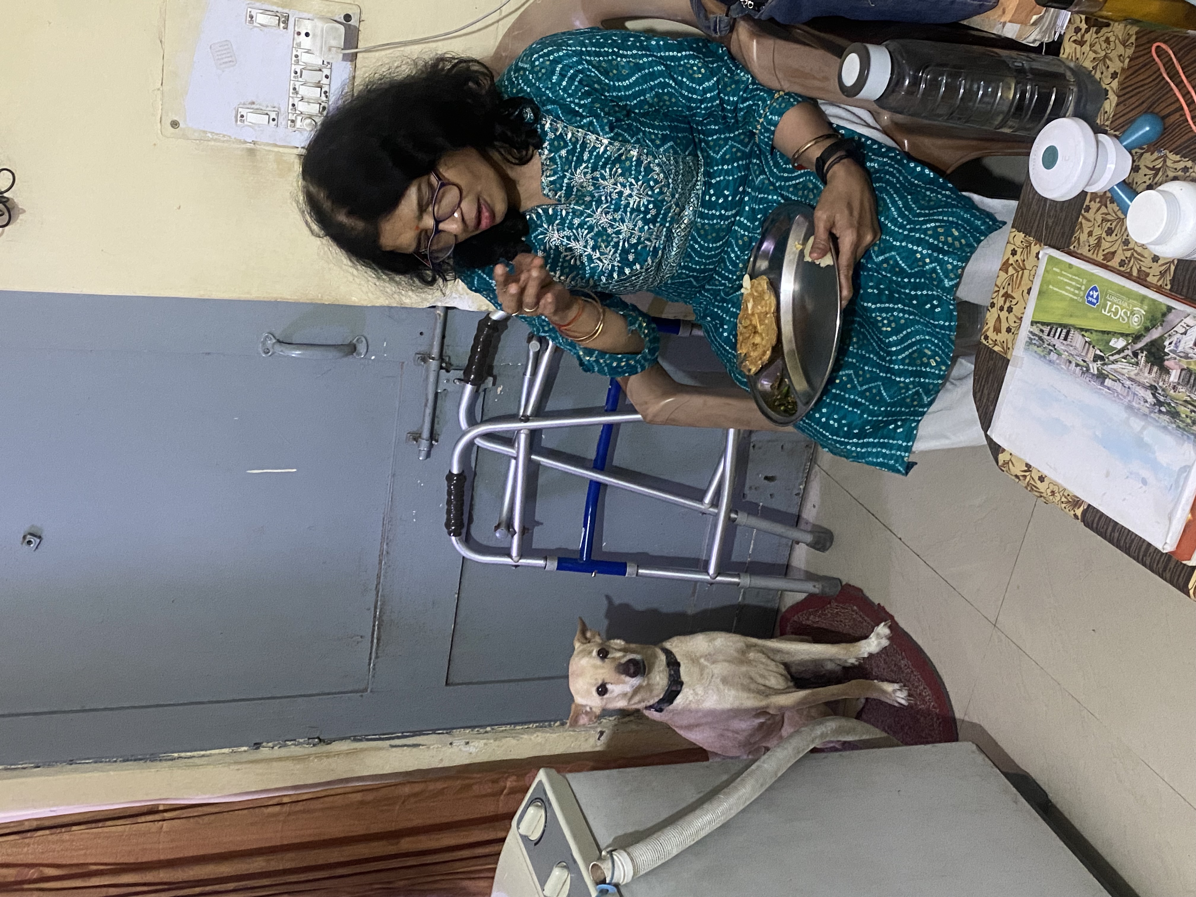 mum & the dog.
